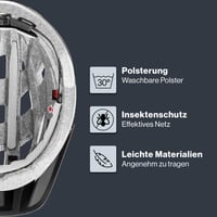Cyklistická prilba Uvex I-VO CC - matná čierna, obvod hlavy 52-57 cm 3