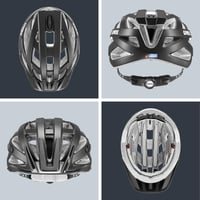 Cyklistická prilba Uvex I-VO CC - matná čierna, obvod hlavy 52-57 cm 4