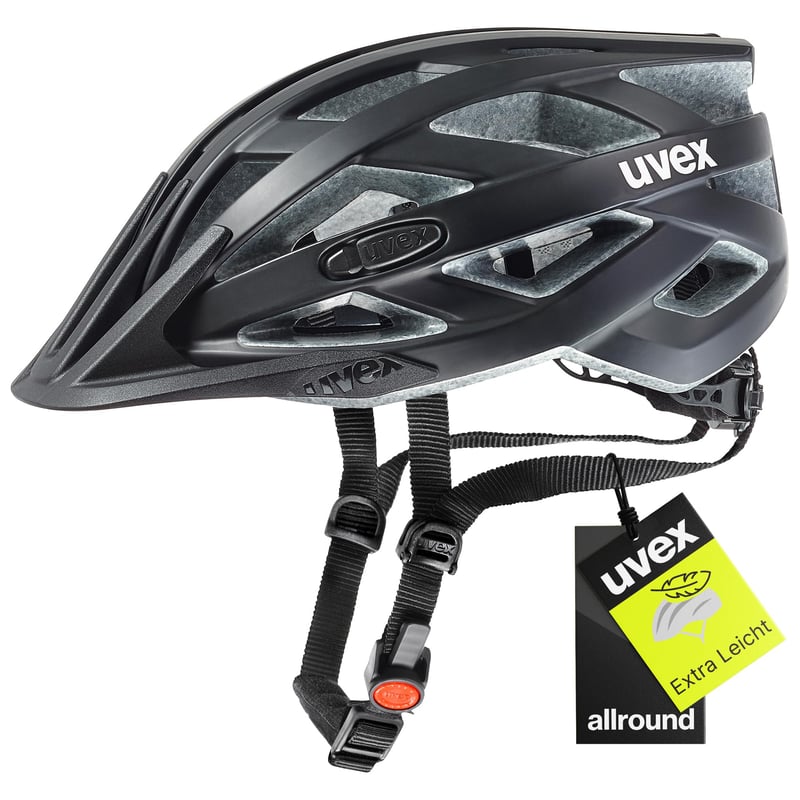 Cyklistická prilba Uvex I-VO CC - matná čierna, obvod hlavy 52-57 cm