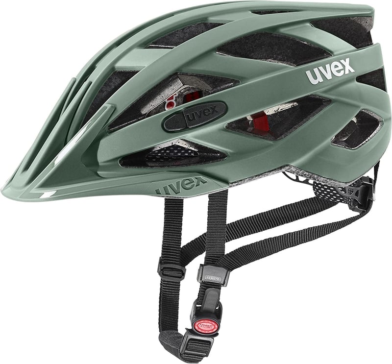 Cyklistická prilba Uvex I-VO CC - machovo zelená matná, obvod hlavy 56-60 cm