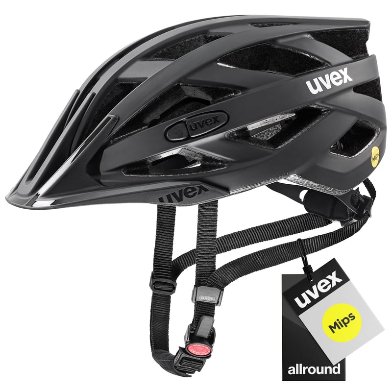 Cyklistická prilba Uvex i-vo cc MIPS - All Black Matt - 56-60 cm - Systém MIPS - Možnosť rozšírenia o LED svetlo - Ľahká univerzálna prilba