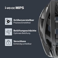 Cyklistická prilba Uvex i-vo cc MIPS - All Black Matt - 56-60 cm - Systém MIPS - Možnosť rozšírenia o LED svetlo - Ľahká univerzálna prilba 2
