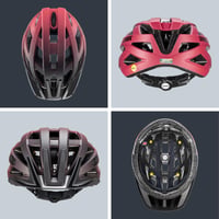 Cyklistická prilba Uvex i-vo cc MIPS - čierno-červená matná - 56-60 cm - ľahká univerzálna prilba s možnosťou rozšírenia o LED svetlo - pánska a dámska 4