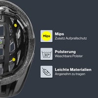 Cyklistická prilba Uvex i-vo cc MIPS s LED svetlom – all black matt – 52-57 cm 3