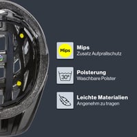 Uvex i-vo cc MIPS Ľahká cyklistická prilba pre mužov a ženy - Možnosť rozšírenia o LED svetlo - Univerzálna prilba 3