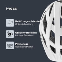 Uvex I-VO CC kerékpáros sisak - fehér matt - 56-60 cm 2