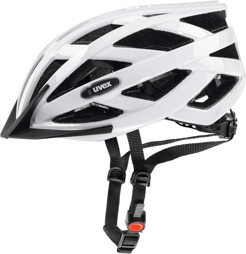Ľahká cyklistická prilba Uvex i-vo, biela – obvod hlavy 52 – 57 cm