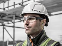 Uvex i-works Védőszemüveg Kék Kerettel Átlátszó Lencsével - Páramentes Karc és Vegyszerálló Munkavédelmi Szemüveg 7