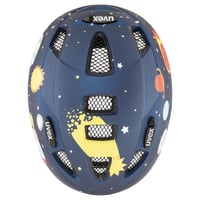 Detská cyklistická prilba Uvex Kid 2 CC - Dark Blue Rocket Matt - 46-52 cm - Možnosť rozšírenia o LED svetlo - Nastaviteľná veľkosť 4
