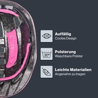 Detská cyklistická prilba Uvex Kid 2 – Pink Confetti – 46 – 52 cm – Ľahká, prateľný vnútrajšok, individuálne nastavenie veľkosti 3