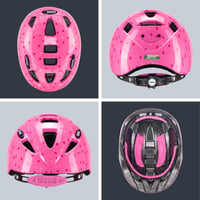 Detská cyklistická prilba Uvex Kid 2 – Pink Confetti – 46 – 52 cm – Ľahká, prateľný vnútrajšok, individuálne nastavenie veľkosti 4