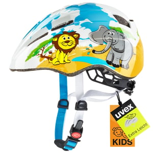 Ľahká detská cyklistická prilba Uvex Kid 2 - individuálne nastavenie veľkosti - prateľná vnútorná výstelka 46-52 cm