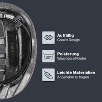 Ľahká detská cyklistická prilba Uvex Kid 2 - individuálne nastavenie veľkosti - prateľná vnútorná výstelka 46-52 cm 3