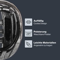 Ľahká detská cyklistická prilba Uvex Kid 2 - individuálne nastavenie veľkosti - prateľná vnútorná výstelka 46-52 cm 3