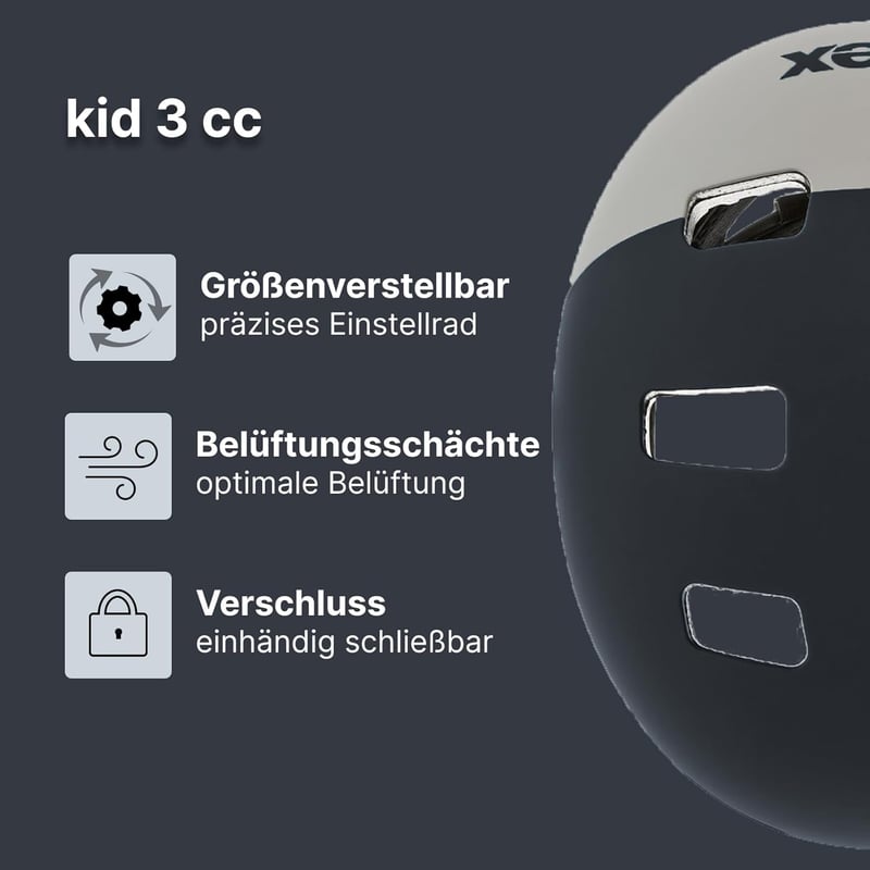 uvex Kid 3 cc Gyerek Kerékpáros Sisak - Állítható Méret - Optimalizált Szellőzés - Strapabíró Védősisak Biciklizéshez