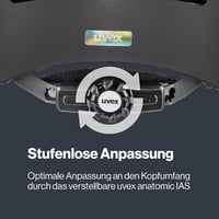 uvex Kid 3 cc Gyerek Kerékpáros Sisak Állítható Mérettel és Szellőzéssel - 51-55 cm, black matte 5