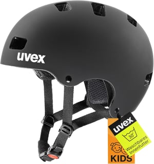 uvex Kid 3 cc gyermek kerékpáros sisak - fekete matt - 51-55 cm