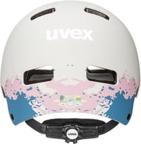uvex Kid 3 cc gyerek kerékpáros sisak méretállítható szellőztetéssel - 51-55 cm, Grey-grapefruit mat 3