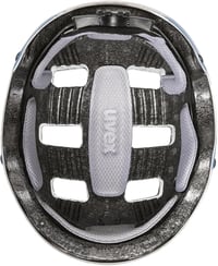 uvex Kid 3 cc gyerek kerékpáros sisak méretállítható szellőztetéssel - 51-55 cm, Grey-grapefruit mat 4