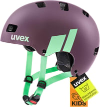 Uvex Kid 3 cc gyermek kerékpáros bukósisak - plum-mint - 55-58 cm 1