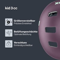 Uvex Kid 3 cc gyermek kerékpáros bukósisak - plum-mint - 55-58 cm 2
