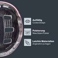 Detská cyklistická prilba Uvex Kid 3 cc – matná ružová – 55 – 58 cm – individuálne nastavenie veľkosti – optimalizované vetranie 3