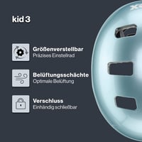 Uvex Kid 3 gyermek kerékpáros bukósisak - cloud-white - 55-58 cm 2