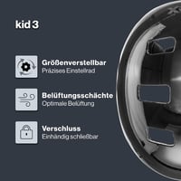 Uvex Kid 3 gyerek kerékpáros sisak - dirtbike fekete - 51-55 cm fejkerület 2
