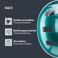 Detská cyklistická prilba Uvex Kid 3 – Individuálne nastavenie veľkosti – Optimalizované odvetrávanie – Robustná ochrana hlavy 2