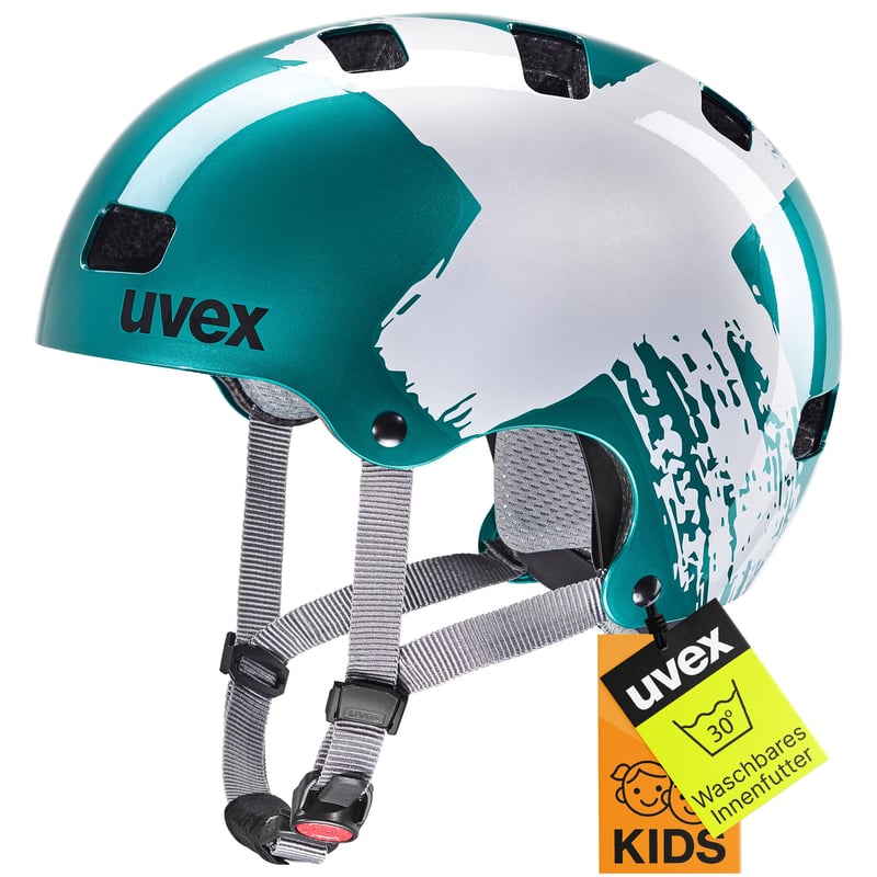 Detská cyklistická prilba Uvex Kid 3 – Individuálne nastavenie veľkosti – Optimalizované odvetrávanie – Robustná ochrana hlavy