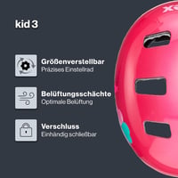 Detská cyklistická prilba Uvex Kid 3 - pink flower - 55-58 cm 2