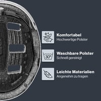 Detská cyklistická prilba Uvex Kid 3 – Race Silver – 51-55 cm – Individuálne nastavenie veľkosti – Umývateľné vnútorné polstrovanie – Optimalizované odvetrávanie 3