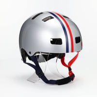 Detská cyklistická prilba Uvex Kid 3 – Race Silver – 51-55 cm – Individuálne nastavenie veľkosti – Umývateľné vnútorné polstrovanie – Optimalizované odvetrávanie 4