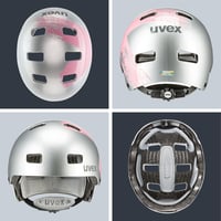Detská cyklistická prilba Uvex Kid 3 - Silver-Rosé - 55-58 cm - Individuálne nastavenie veľkosti - Optimálne odvetrávanie 5