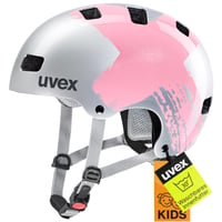 Detská cyklistická prilba Uvex Kid 3 - Silver-Rosé - 55-58 cm - Individuálne nastavenie veľkosti - Optimálne odvetrávanie 1