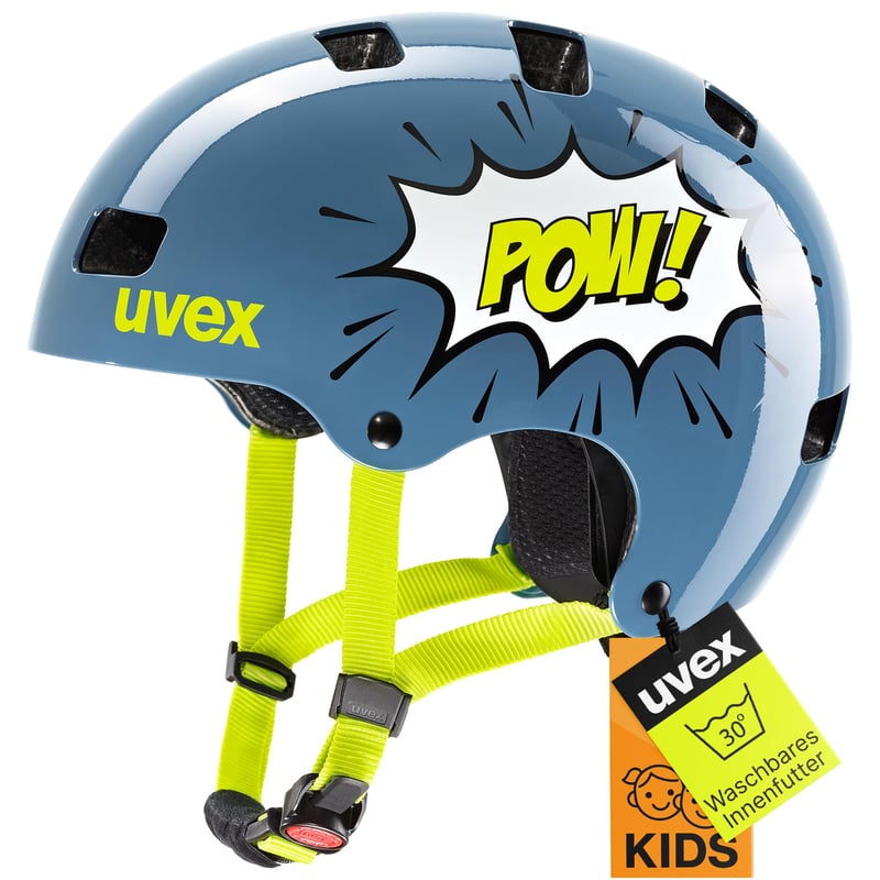 Detská cyklistická prilba Uvex Kid 3 - Stone Blue - 51-55 cm - Individuálne nastavenie veľkosti a optimalizované odvetrávanie