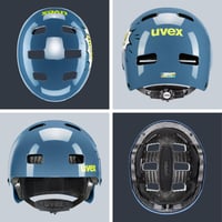 Detská cyklistická prilba Uvex Kid 3 - Stone Blue - 51-55 cm - Individuálne nastavenie veľkosti a optimalizované odvetrávanie 4