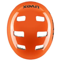 Detská cyklistická prilba Uvex Kid 3 - nastaviteľná - prateľná vnútorná výstelka - dirtbike oranžová - obvod hlavy 51-55 cm 4