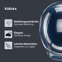 Uvex Kidoxx Gyerek Lovaglósisak - Könnyű Állítható Bukósisak - Optimális Szellőzés - Fényes Kék - 49-54 cm 2