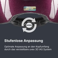 Detská jazdecká prilba Uvex Kidoxx – ľahké vyhotovenie, individuálne nastavenie veľkosti, optimálne odvetrávanie, matný povrch 5