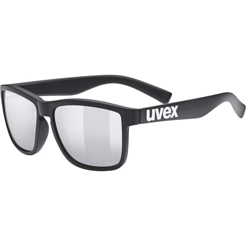Ochelari de soare unisex Uvex LGL 39 - Negru mat/Argintiu, Mărime unică