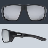 Ochelari sport Uvex mtn venture CV - Negru Mat/Oglindă Argintie - Protecție UV - Lentile cu contrast îmbunătățit - Ochelari de ciclism pentru bărbați și femei 5