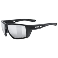 Ochelari sport Uvex mtn venture CV - Negru Mat/Oglindă Argintie - Protecție UV - Lentile cu contrast îmbunătățit - Ochelari de ciclism pentru bărbați și femei 1