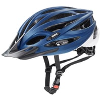 Cască de ciclism Uvex Oversize pentru bărbați și femei - albastru-alb mat - 61-65 cm - reglare individuală a dimensiunii - interior lavabil 1