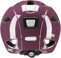 Uvex Oyo gyerek kerékpáros sisak LED világítással és oldalsó védelemmel - 50-54 cm, Plum - Dust Rose 4
