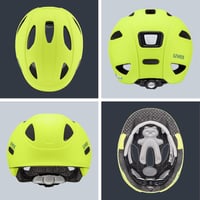 Uvex Oyo gyerek kerékpáros sisak LED világítással és oldalsó védelemmel - 45-50 cm, neon yellow-moss green matt 4