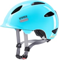 Uvex Oyo gyerek kerékpáros sisak LED világítással és oldalsó védelemmel - 45-50 cm, Cloud Blue - Grey 1