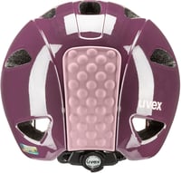 Uvex Oyo gyerek kerékpáros sisak LED világítással és oldalsó védelemmel - 50-54 cm, Plum - Dust Rose 6