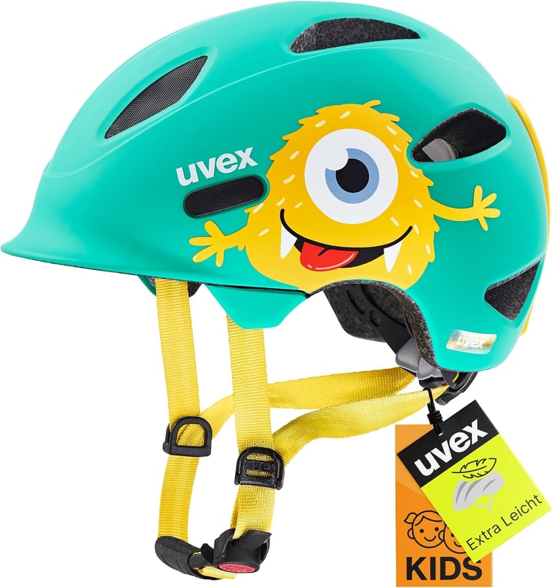 Uvex OYO Style gyerekkerékpáros sisak könnyű verhetetlen kényelemmel - 50-54 cm, monster lagoon matt