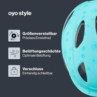 Uvex OYO Style gyerekkerékpáros sisak könnyű verhetetlen kényelemmel - 45-50 cm, flowers cyan matt 2